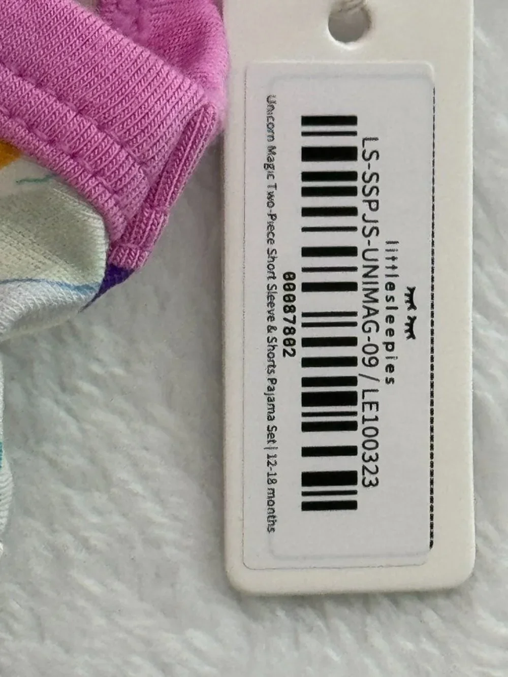 Little Sleepies Unicorn Magic Two-Piece SS & Shorts 12/18 Months